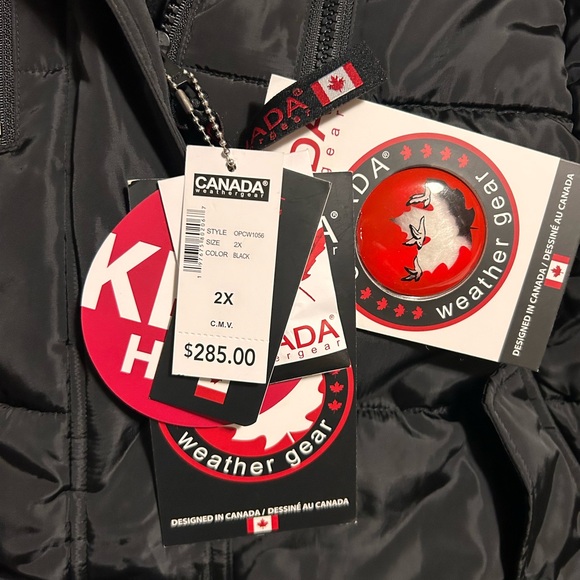 Canada Weather Gear Black Long Puffer Coat woman’s 2XL - Picture 4 of 16